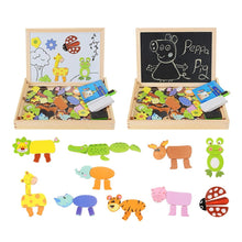Load image into Gallery viewer, Magnetic Wooden Puzzle Figure