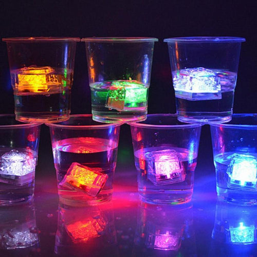 DIY Colorful LED Flash Ice Cubes (Pack of 12)