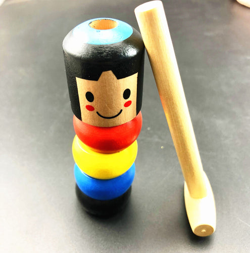 Little Wooden Man Who Can't Beat Magic Toy