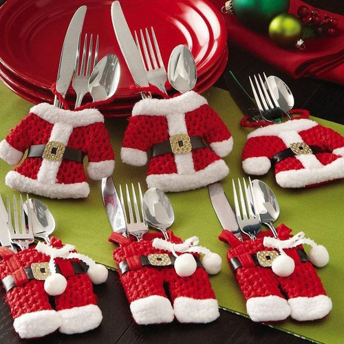 Santa Tableware Holder (Pack of 6)