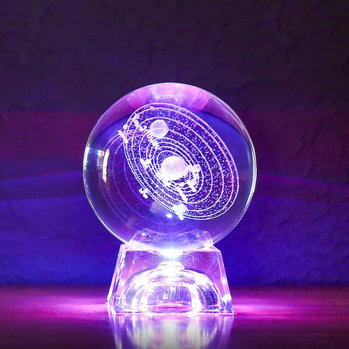 3D Solar System Crystal Ball