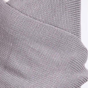 Knitted Wrap Scarf With Sleeves
