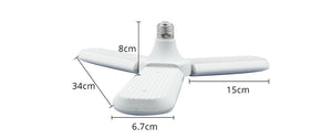 Foldable Fan Blade LED Light Bulb