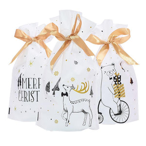 Drawstring Christmas Gift Bags
