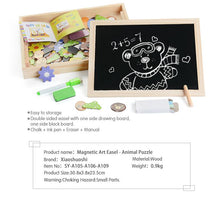 Load image into Gallery viewer, Magnetic Wooden Puzzle Figure