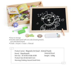 Magnetic Wooden Puzzle Figure