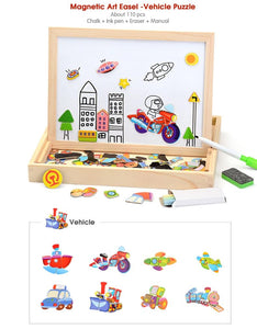 Magnetic Wooden Puzzle Figure