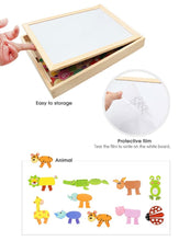 Load image into Gallery viewer, Magnetic Wooden Puzzle Figure