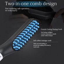 Load image into Gallery viewer, Beard Straightening Comb Electric Iron
