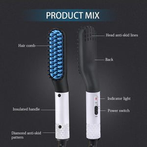 Beard Straightening Comb Electric Iron