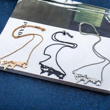 Load image into Gallery viewer, Flat World Map Necklace (Pack of 10)
