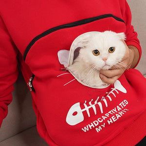 Sweatshirt Animal Pouch Hood Tops