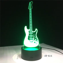 Load image into Gallery viewer, 3D LED Electric Guitar Lamp