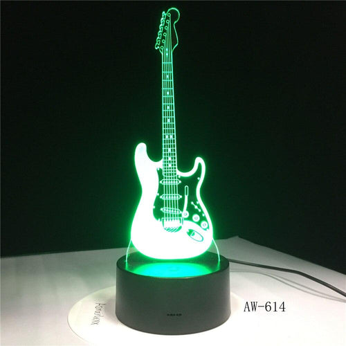 3D LED Electric Guitar Lamp