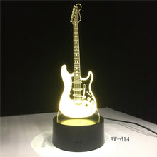 Load image into Gallery viewer, 3D LED Electric Guitar Lamp
