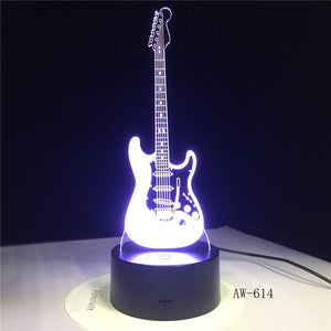 3D LED Electric Guitar Lamp