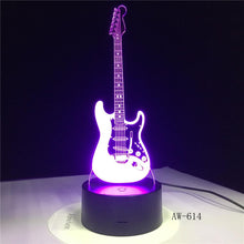 Load image into Gallery viewer, 3D LED Electric Guitar Lamp