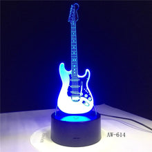 Load image into Gallery viewer, 3D LED Electric Guitar Lamp