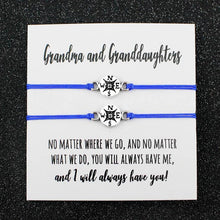 Load image into Gallery viewer, Set of 2 Mother Daughters Compass Bracelets