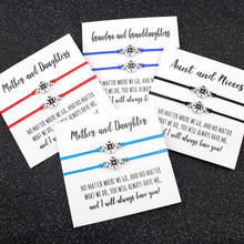Load image into Gallery viewer, Set of 2 Mother Daughters Compass Bracelets
