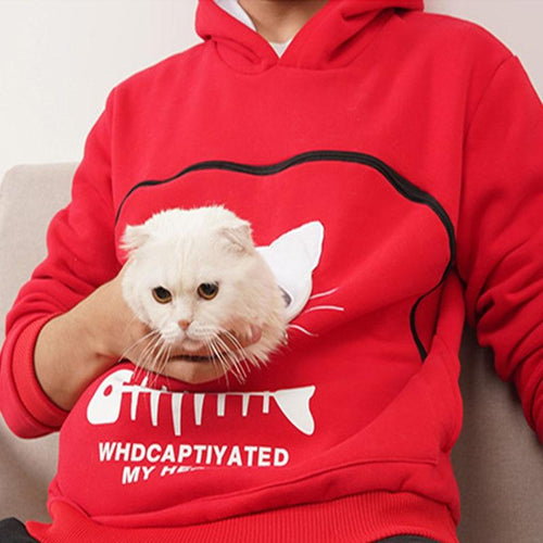 Sweatshirt Animal Pouch Hood Tops