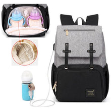 Load image into Gallery viewer, USB Diaper Backpack