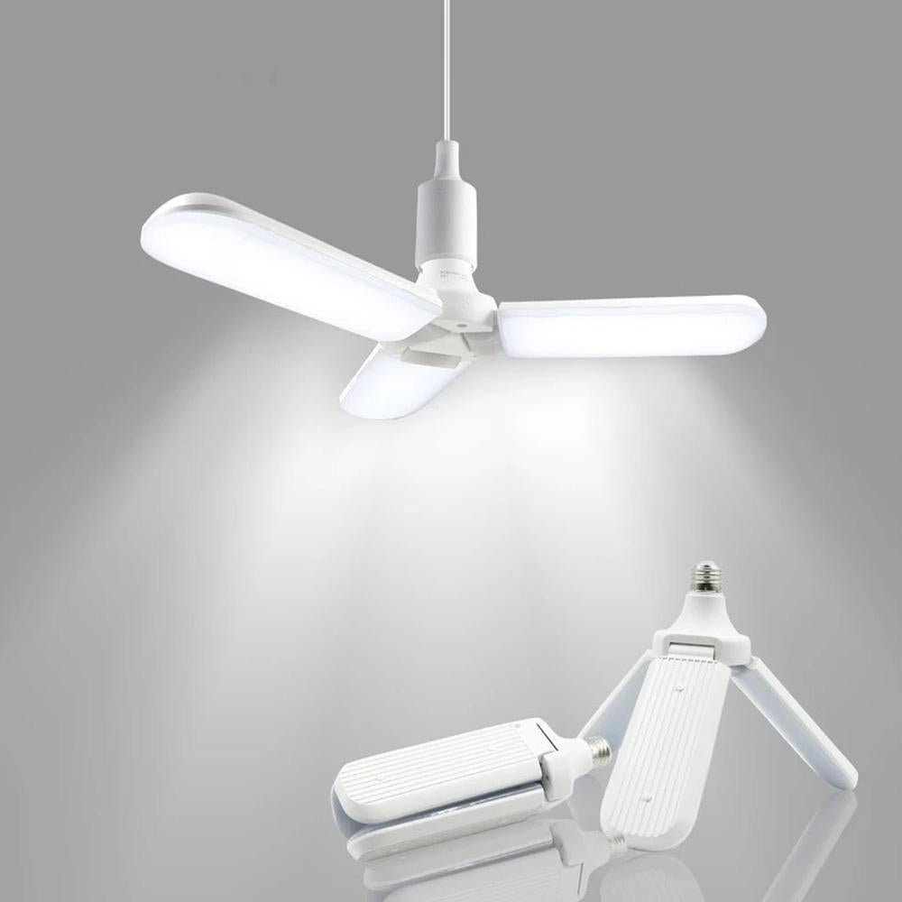 Foldable Fan Blade LED Light Bulb