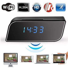 Load image into Gallery viewer, Bedside Clock Video Camera With Night Vision And Motion Detection