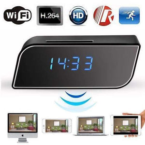 Bedside Clock Video Camera With Night Vision And Motion Detection