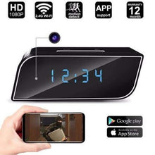 Load image into Gallery viewer, Bedside Clock Video Camera With Night Vision And Motion Detection