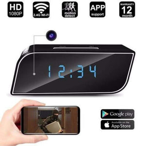 Bedside Clock Video Camera With Night Vision And Motion Detection