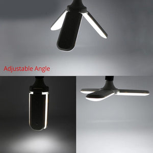 Foldable Fan Blade LED Light Bulb