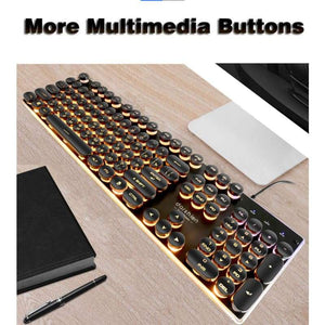 LED Typewriter Keyboard