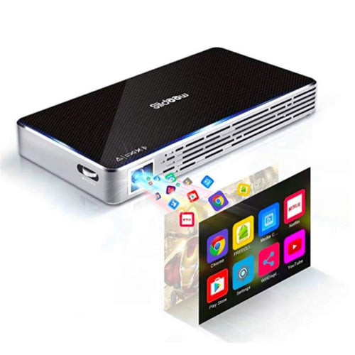 MFG 4K Wifi/Bluetooth HD Mini Pocket Portable Projector Android 7.1 with 120' display