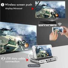 Load image into Gallery viewer, MFG 4K Wifi/Bluetooth HD Mini Pocket Portable Projector Android 7.1 with 120&#39; display
