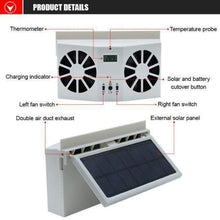 Load image into Gallery viewer, Solar Car Exhaust Fan