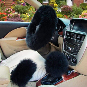 Steering Wheel Fur Cover