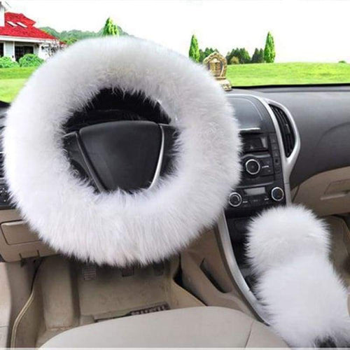 Steering Wheel Fur Cover
