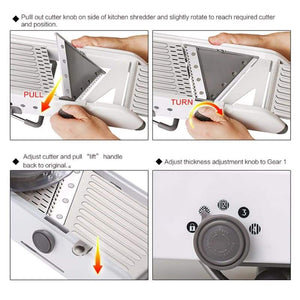 Ultra Precision Adjustable Mandoline Slicer