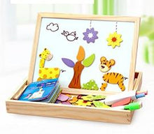 Load image into Gallery viewer, Magnetic Wooden Puzzle Figure