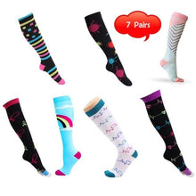 Load image into Gallery viewer, Compression Socks (7/8 Pairs) for Women &amp; Men