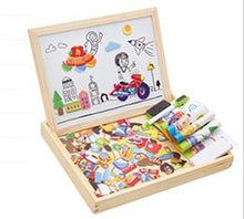 Load image into Gallery viewer, Magnetic Wooden Puzzle Figure