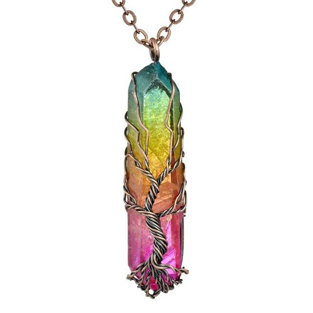 7Chakra Ainbow Natural Stone Copper