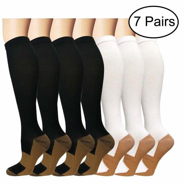 Compression Socks (7/8 Pairs) for Women & Men