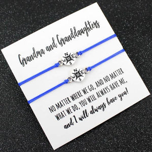 Set of 2 Mother Daughters Compass Bracelets